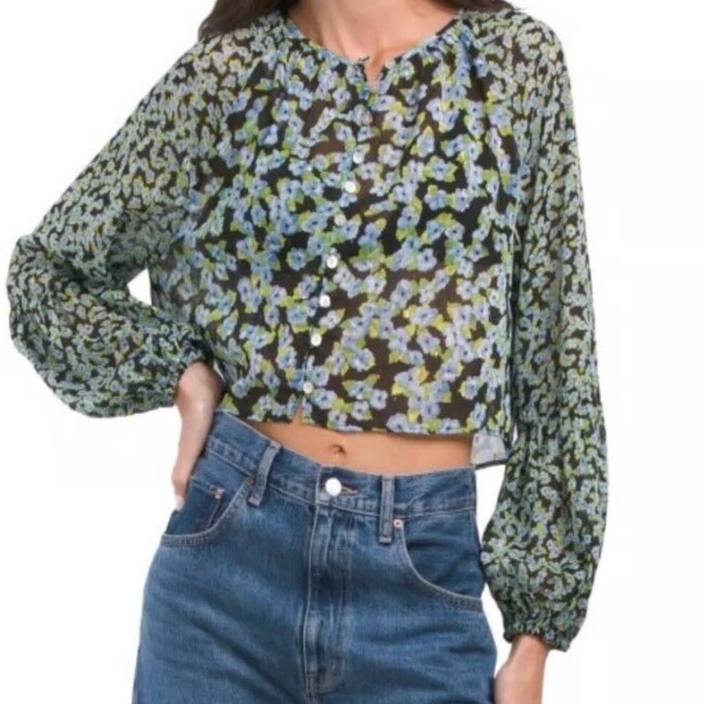 **NWT** Zara Floral Blouse